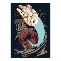 Poster Star Wars Vector Asteroid Worm