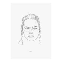 Poster Star Wars Force Faces Rey