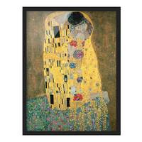 Poster con cornice Klimt Il bacio V