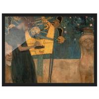 Poster con cornice Klimt La musica I