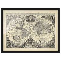 Tableau déco, Carte du monde antique I