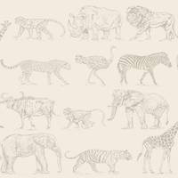 Papier peint intissé Safari