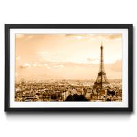 Quadro con cornice Paris Skyline