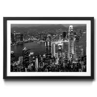 Quadro con cornice Hong Kong View