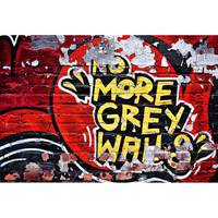 Fotomurale No More Grey Walls Graffitti