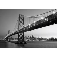 Fototapete San Francisco Skyline Grau