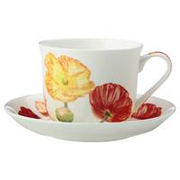 Tasse mit Untertasse Floriade Mohn