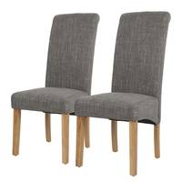 Chaises capitonnées Nello - Lot de 2