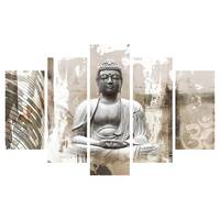 Leinwandbilder Set Buddha 5-teilig