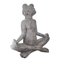 Skulptur Frosch Yoga