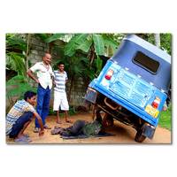 Leinwandbild Srilankan Car Repair