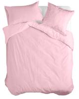 Basic housse couette 200x200 Rose pâle
