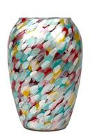 Vase en verre peint à la main 20 cm