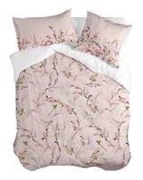 Chinoiserie rose housse couette 155x220