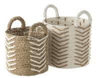 Aufbewahrungskörbe Chevron  - 2er Set