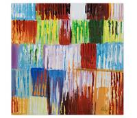 Acrylbild handgemalt Rainbow Vibes