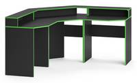 Computertisch „Kron“ Schwarz/Grün Set 1