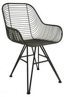 Fauteuil en métal vieilli