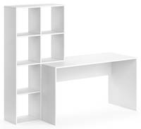 Schreibtisch „Mara“ Weiß mit Regal