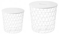 2 tables basses gigognes rondes Evy