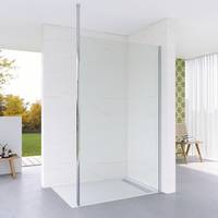 Walk In Dusche Duschwand NANO Echtglas