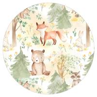 Fuchs und Hase mit Bäumen
