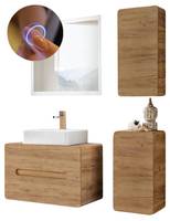 Badmöbel Set mit 80cm Keramik-Waschtisch