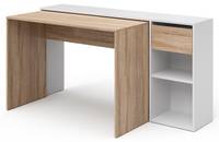 Schreibtisch „Ben“ Sonoma/Weiß