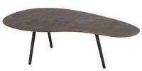 Table de salon goutte aluminium/fer