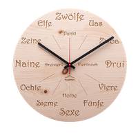 Horloge murale Uhrform swiss pine round
