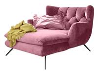 KAWOLA Longchair CHARME Stoff Velvet