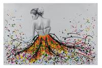 Acrylbild handgemalt Colorful Splash