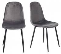 Lot de 2 chaises en velours - BIBA