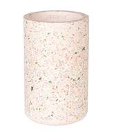 Vase en terrazzo rose
