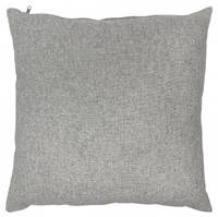 Coussin chambray gris clair 45x45 cm