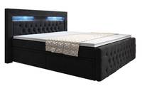 Boxspringbett Menzogna LED und Stauraum