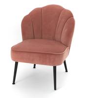 Fauteuil Flore   en velours