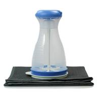 TUPPERWARE Puderfee blau + GLASTUCH