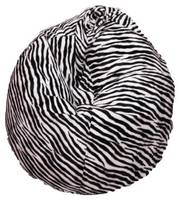 Sackpouf mit "Zebra"-Muster