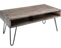 Couchtisch SCORPION 100cm grau Mangoholz