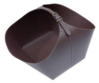 XL Kaminholzkorb Leder BRASA, braun