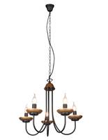 LED Kronleuchter Schwarz / Gold Ø 57cm