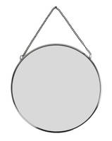 Mirror Metall Schwarz mit Kette 20 cm