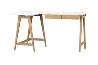 Schreibtisch Holz&MDF 115x85 Weiß