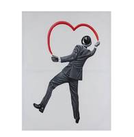 Bild handgemalt Banksy's Man in Love