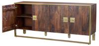 Metallbeine Haselnuss-Sideboard