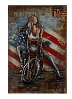 Metallbild American Girl