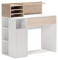 Schreibtisch Weiß/Sonoma