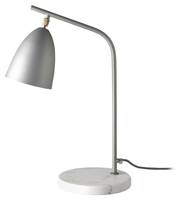 Lampe de table en marbre et acier gris