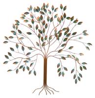 Wanddeko Metall Lebensbaum